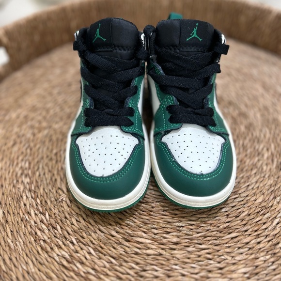 Air Jordan 10C Toddler Boy Mid SE TD 'Pine Green' - Picture 2 of 9
